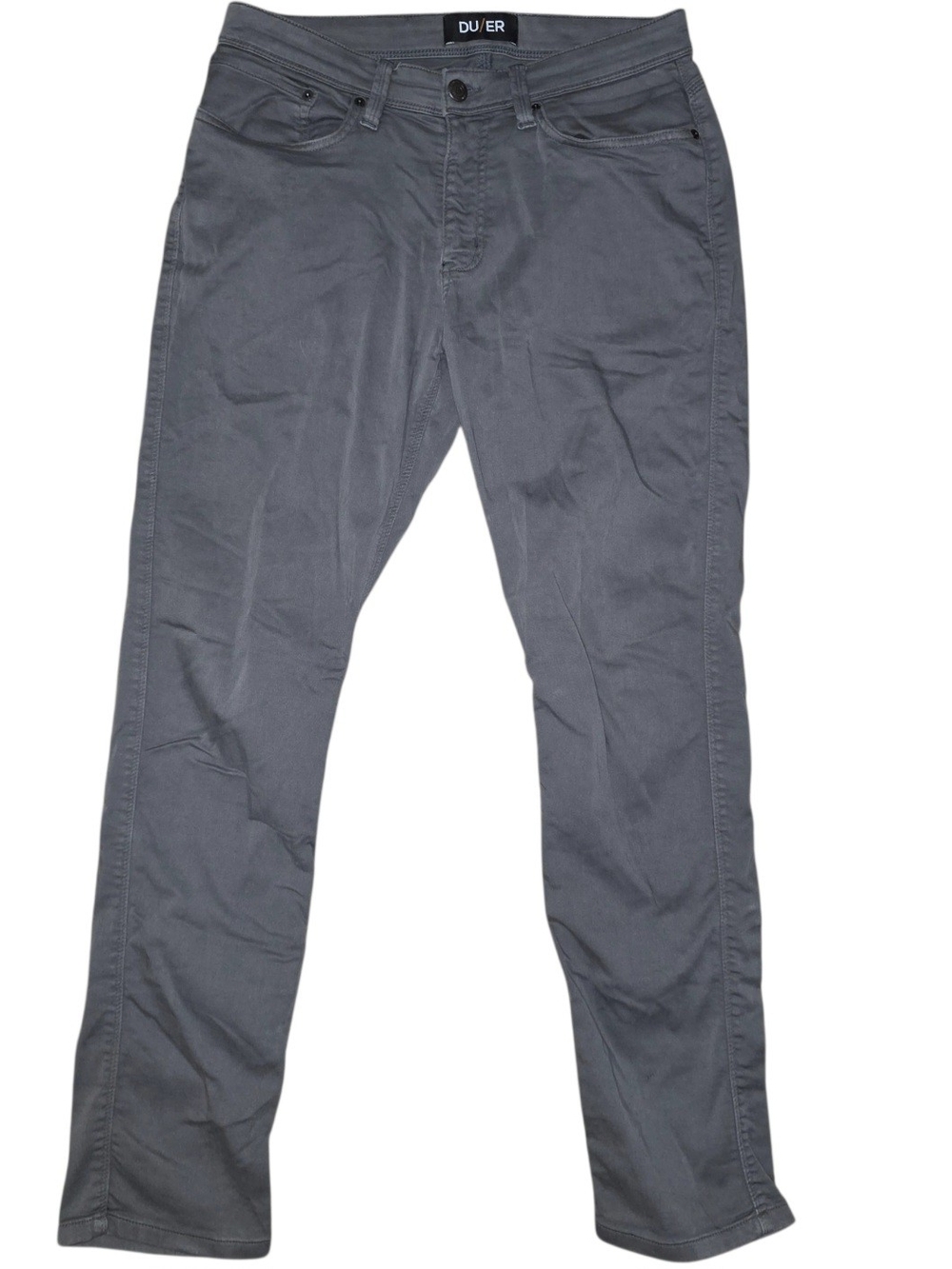 DU/ER Men's No Sweat Pant N2X Relaxed Taper Gray Chino 32x32
